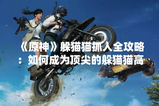 《原神》躲猫猫抓人全攻略：如何成为顶尖的躲猫猫高手？