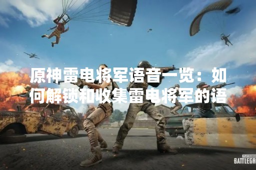 原神雷电将军语音一览：如何解锁和收集雷电将军的语音？
