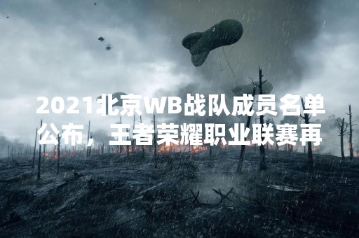 2021北京WB战队成员名单公布，王者荣耀职业联赛再度掀起**